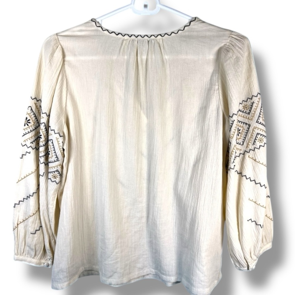 ๐ SALE ๐ Madewell Embroidered Western Boho Top - Picture 3 of 5